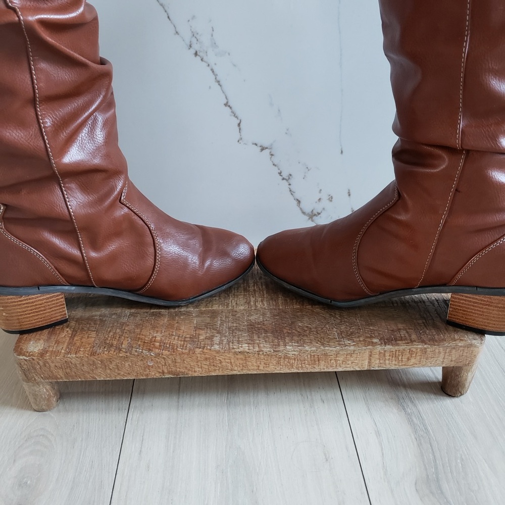 Muk Luks Chestnut Over the Knee Boots - Picture 5 of 15